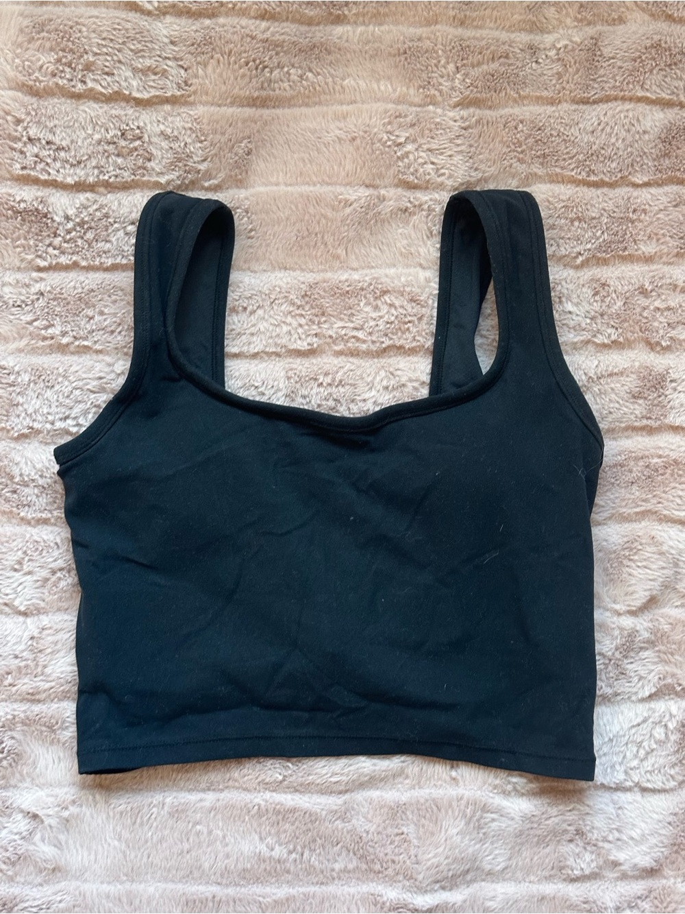 Black Women's Crop Tank Top